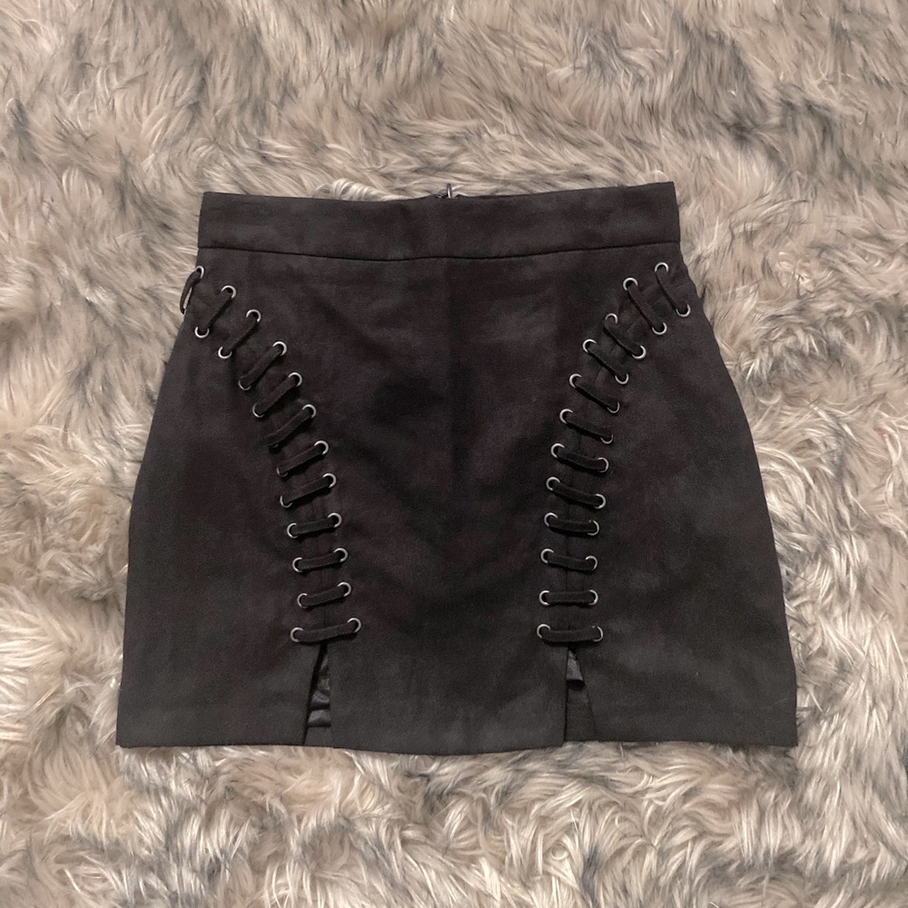 Faux Suede Skirt